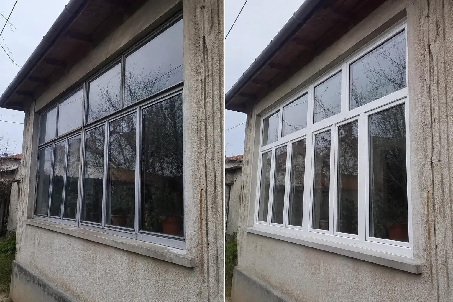 ALU prozori Novi Sad, pre i posle ugradnje aluminijumskih prozora ALUMIL, energetski efikasna kuća