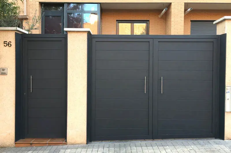 Aluminijumska kapija – realizovan rad, aluminijumska ograda i kapija, PVC i ALU stolarija Plastmont Novi Sad