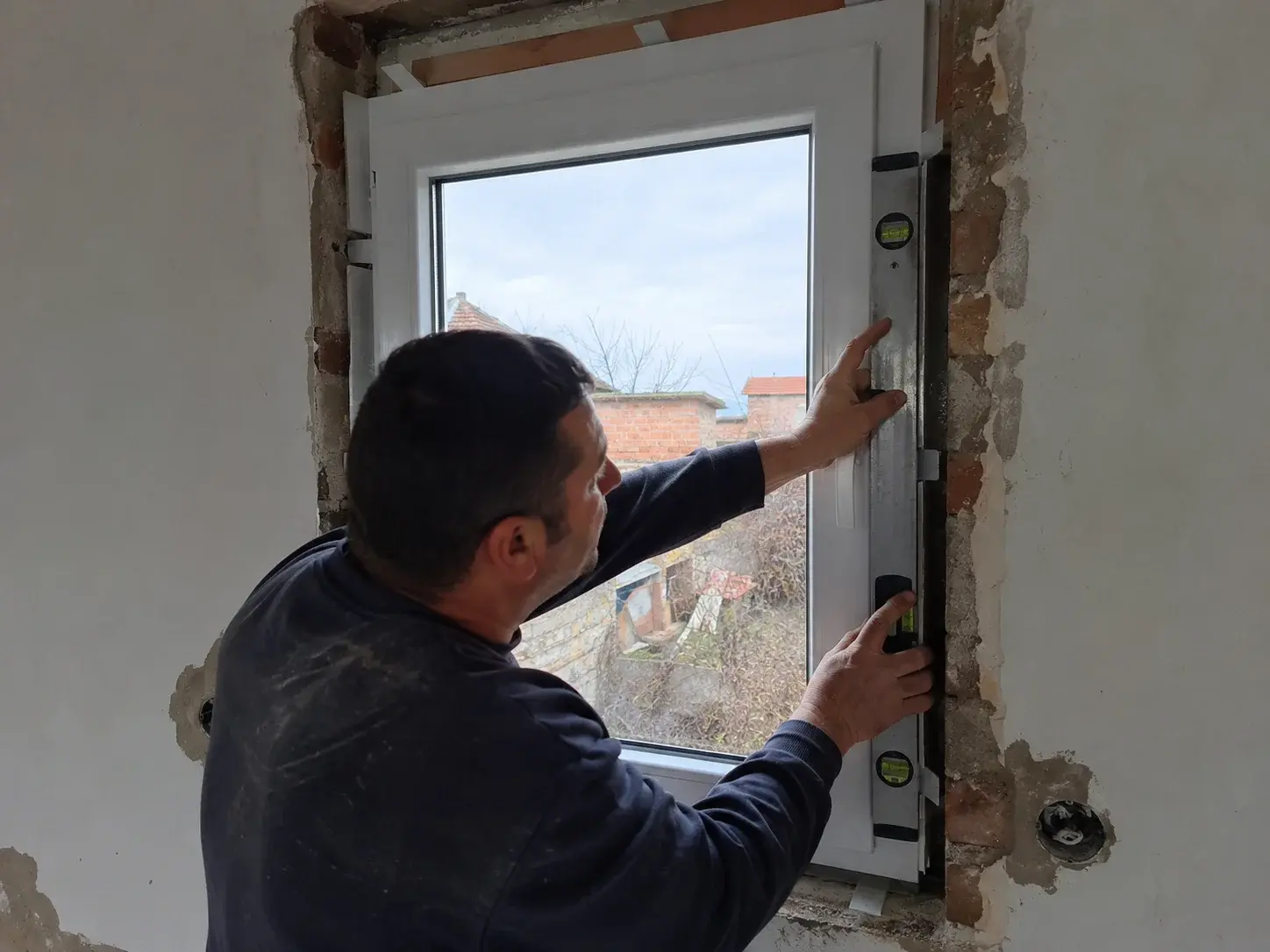 Niveliranje novog prozora u otvoru